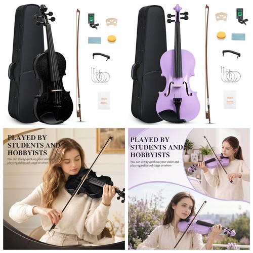 VIOLINE-GEIGE-Lila/Schwarz-